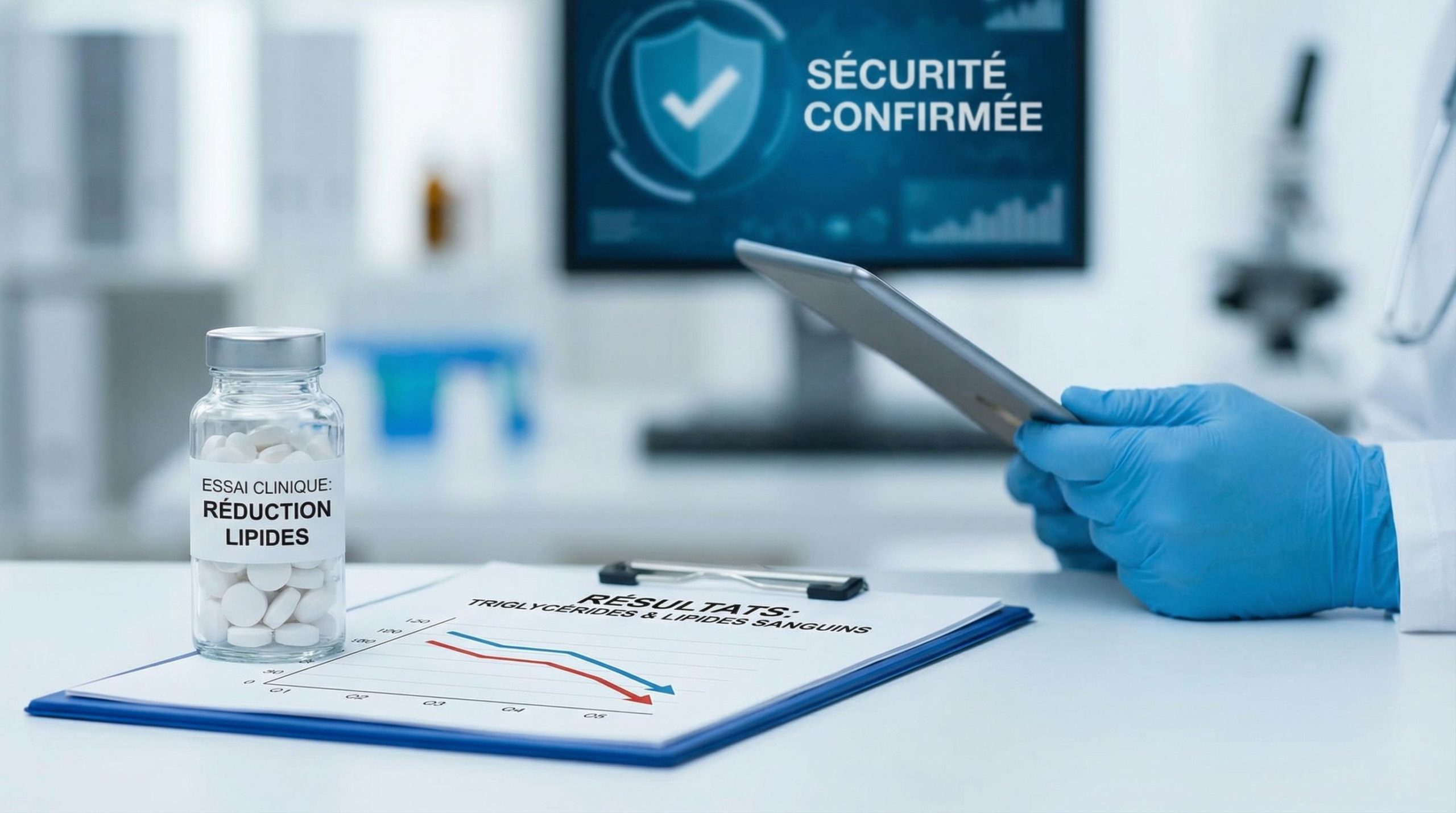 Un médicament oral permet de réduire en toute sécurité les triglycérides et d’autres lipides sanguins, selon un essai clinique