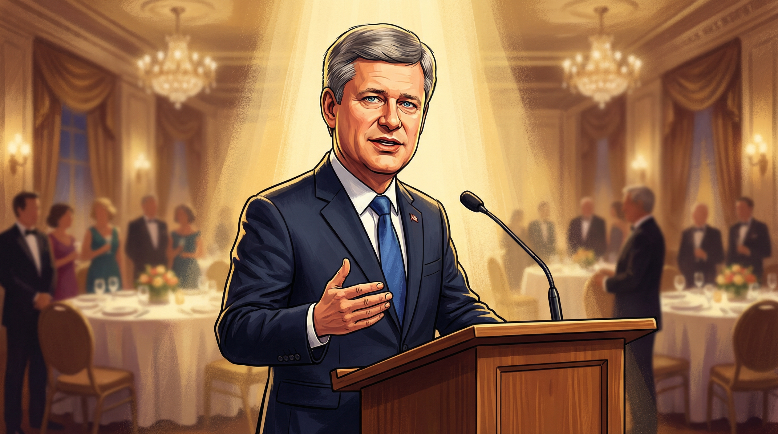 Stephen Harper sort de sa réserve : un appel au nationalisme économique pour le gouvernement Carney