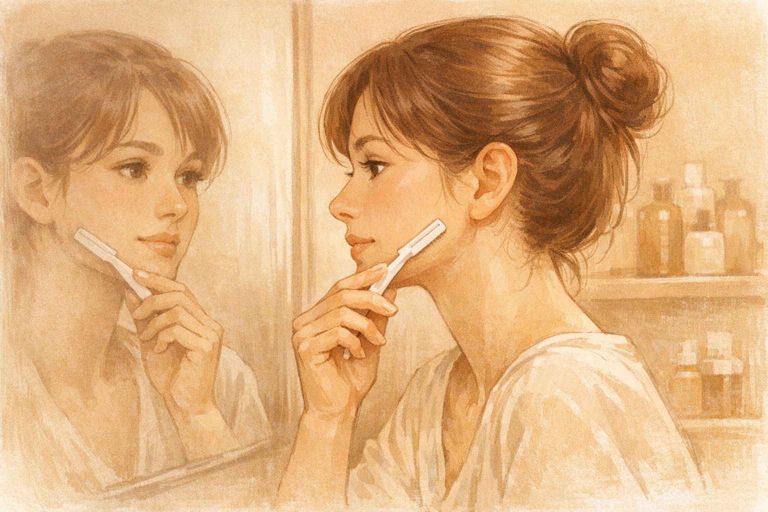 Est-il acceptable pour les femmes de se raser le visage ?