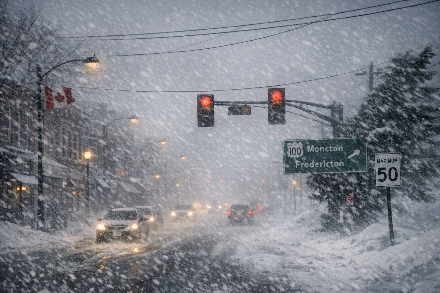 Alerte météo : une « bombe » hivernale s&rsquo;apprête à secouer le Nouveau-Brunswick