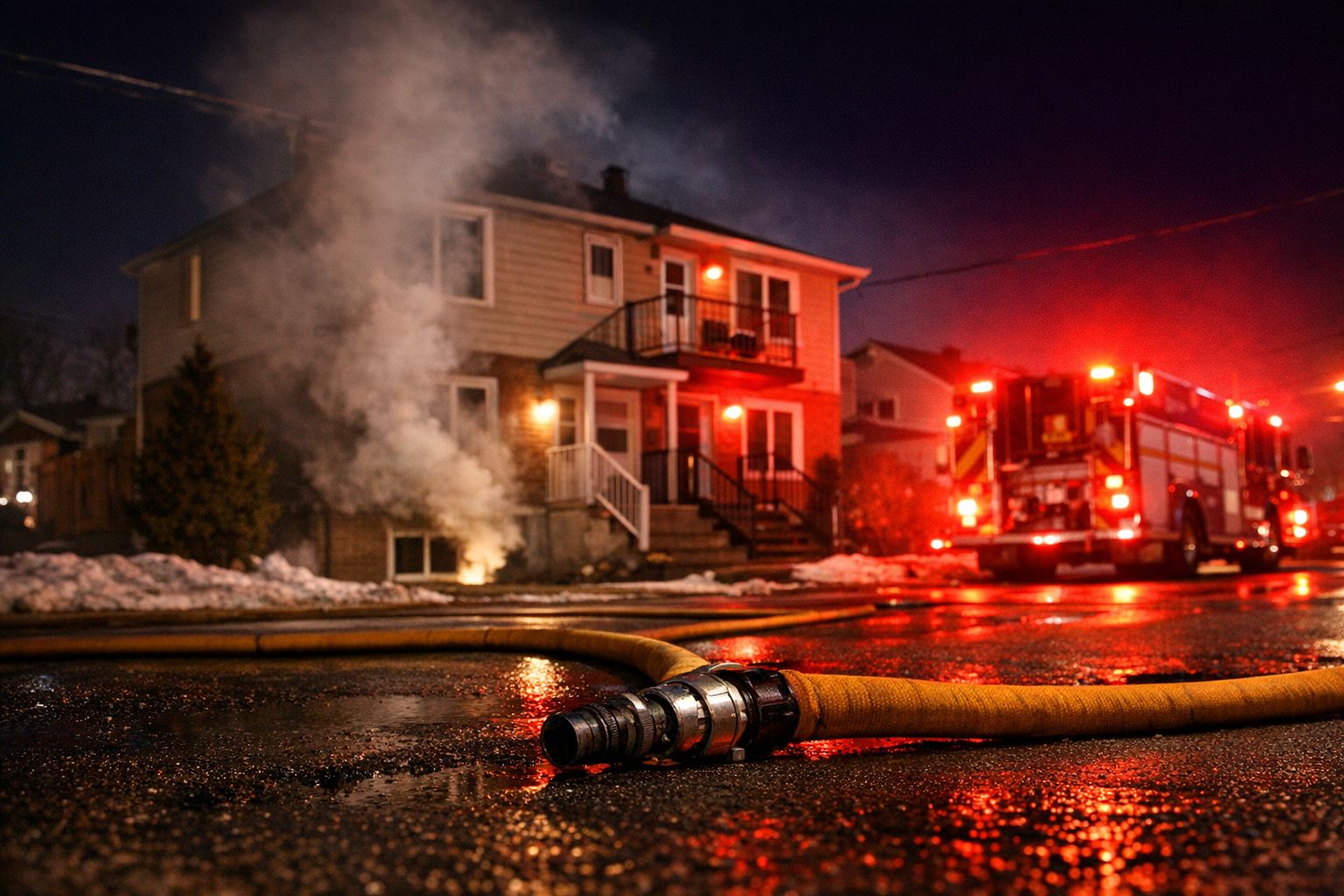 Beauport : réveillés par l'alarme, ils échappent de justesse aux flammes