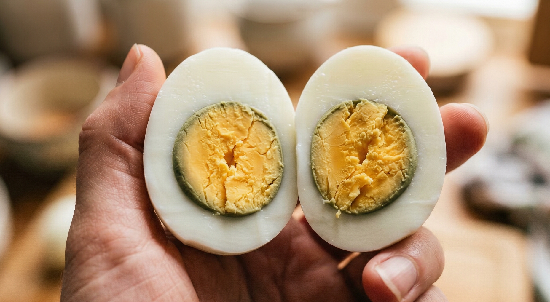 Pourquoi les œufs durs ont parfois un anneau vert ?