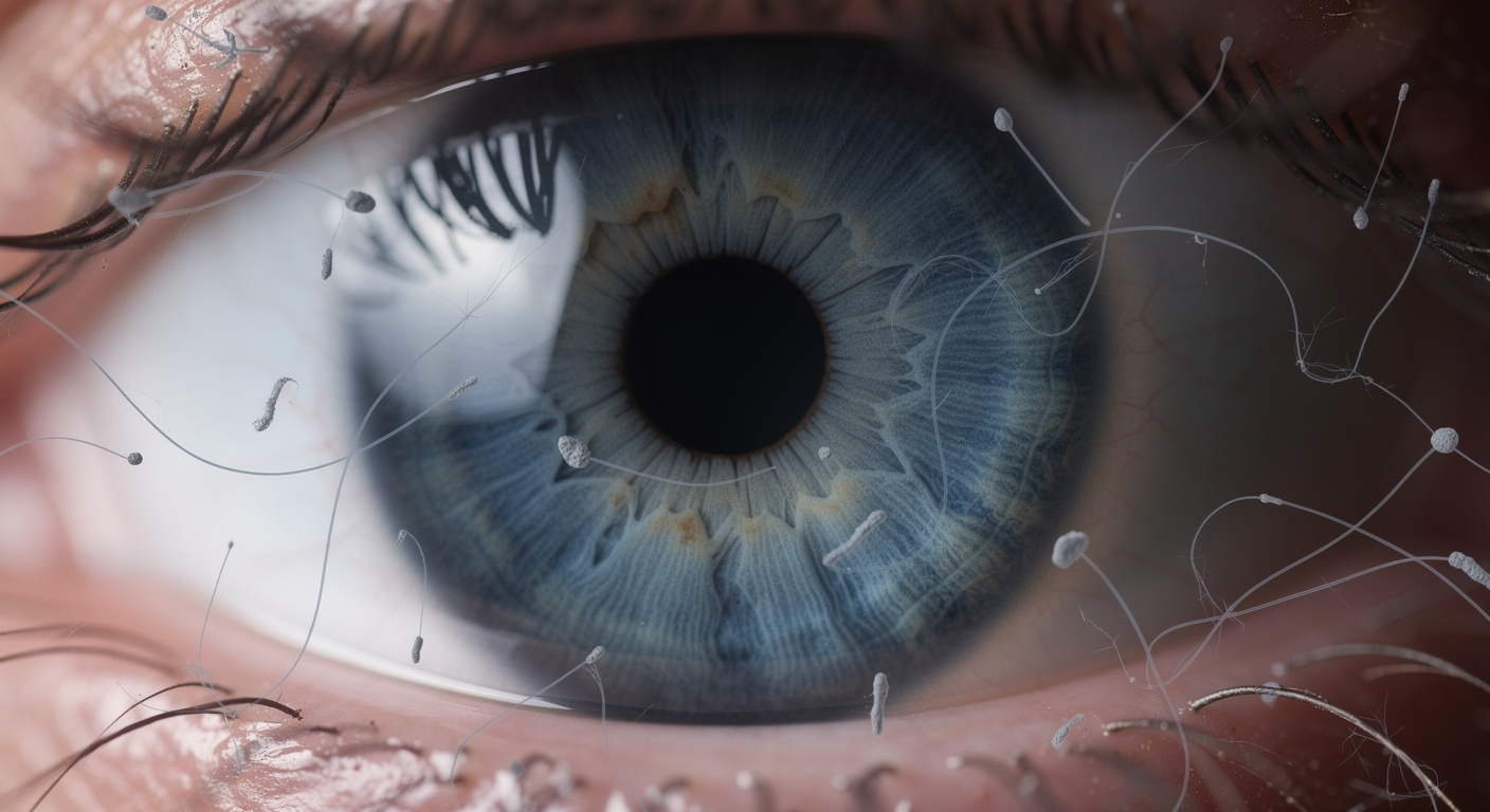 Ces filaments qui flottent dans vos yeux : le mystère enfin expliqué