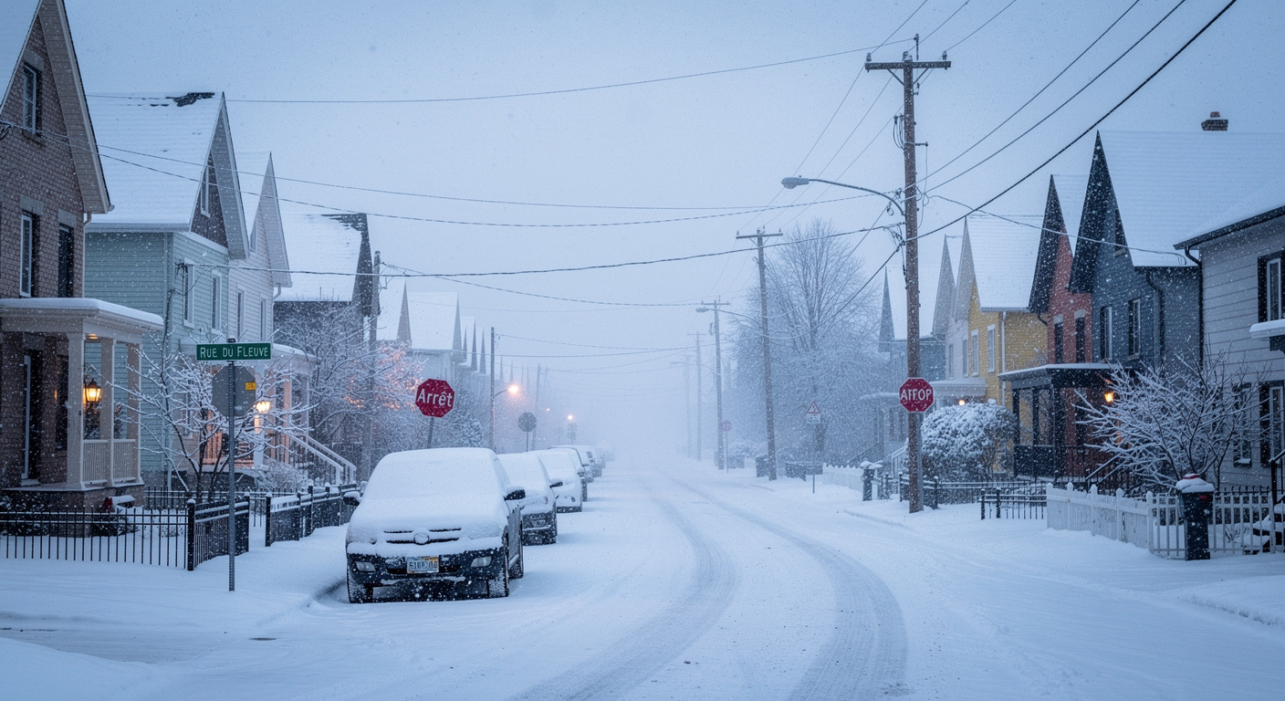 Jusqu&rsquo;à 15 cm de neige : le retour inattendu de l&rsquo;hiver dans le sud du Québec