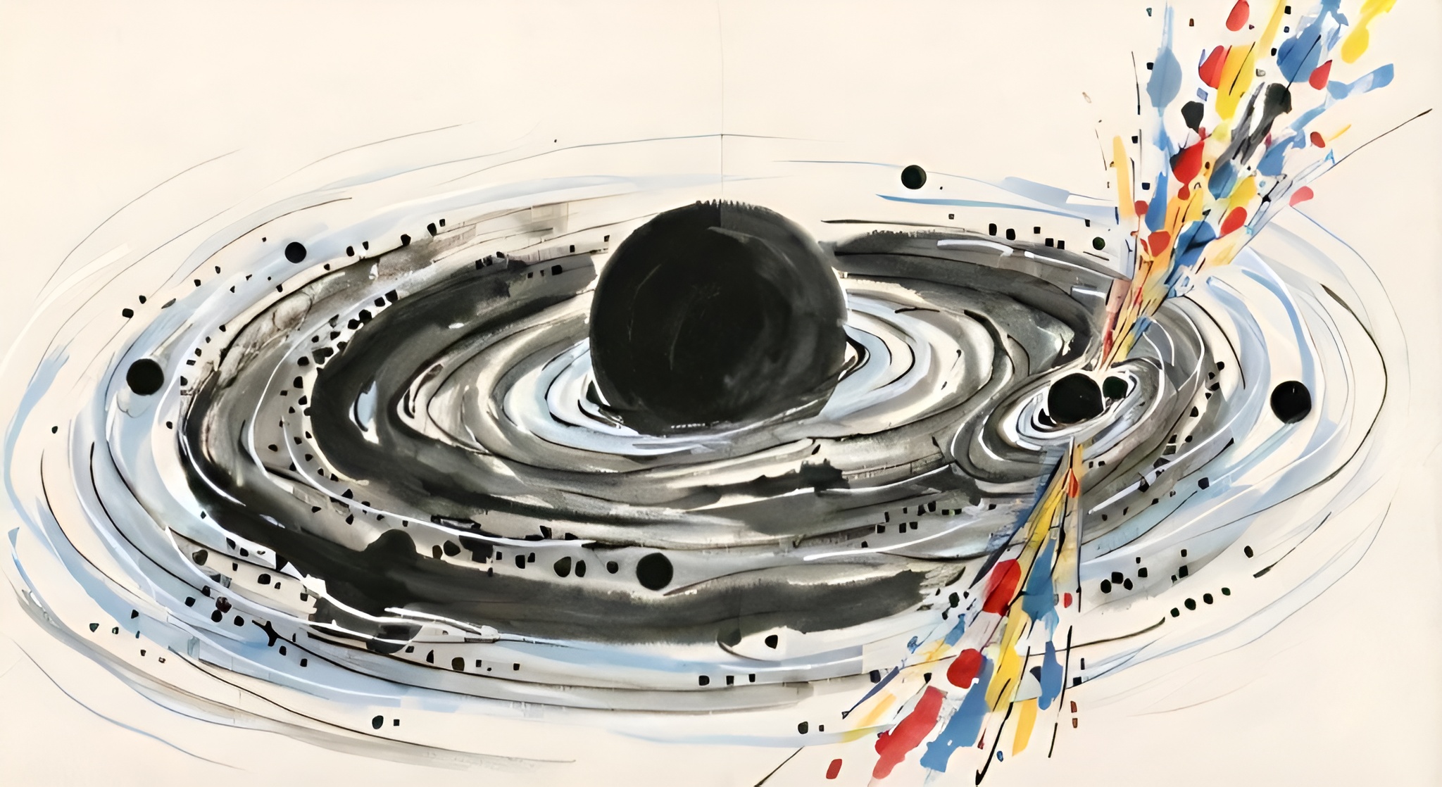 La fusion de deux trous noirs totalisant 100 masses solaires fait onduler l’espace-temps et pourrait produire un éclair de rayons gamma