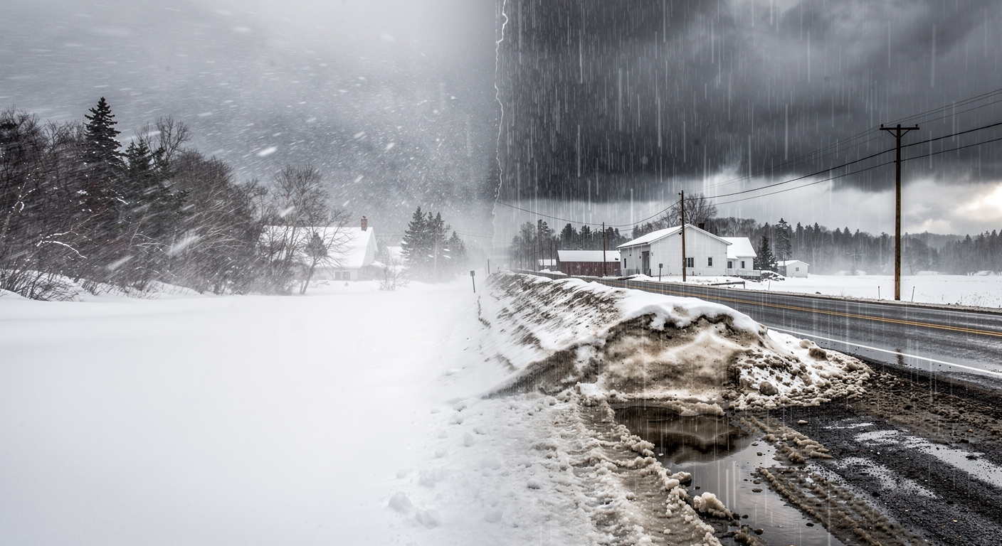 Montagnes russes météorologiques au Québec : entre tempête de neige, déluge et froid glacial