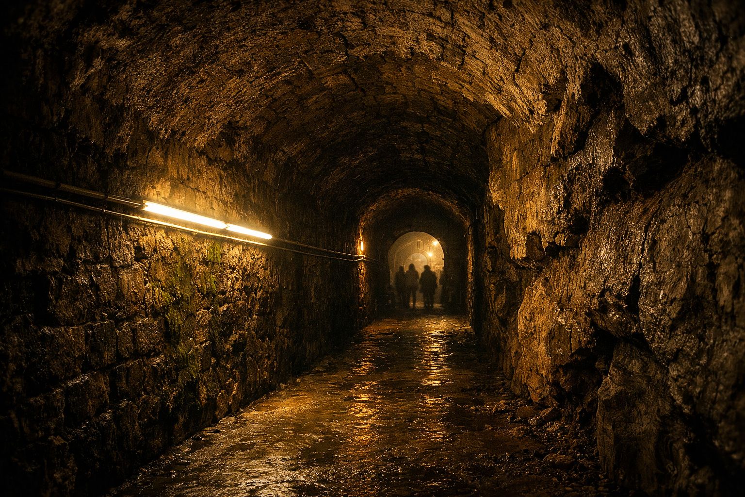Des ouvriers en restauration découvrent un tunnel romain caché sous les rues d’une ville historique
