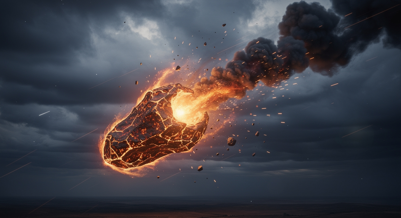 Un météore transperce la toiture d'une maison texane après une explosion monumentale