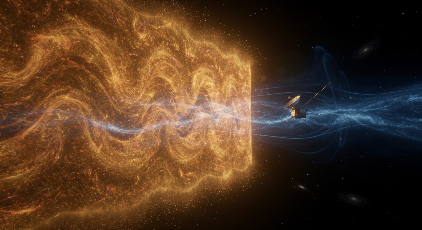 Les sondes Voyager de la NASA ont détecté un "mur" à 30 000–50 000 K aux confins du Système solaire