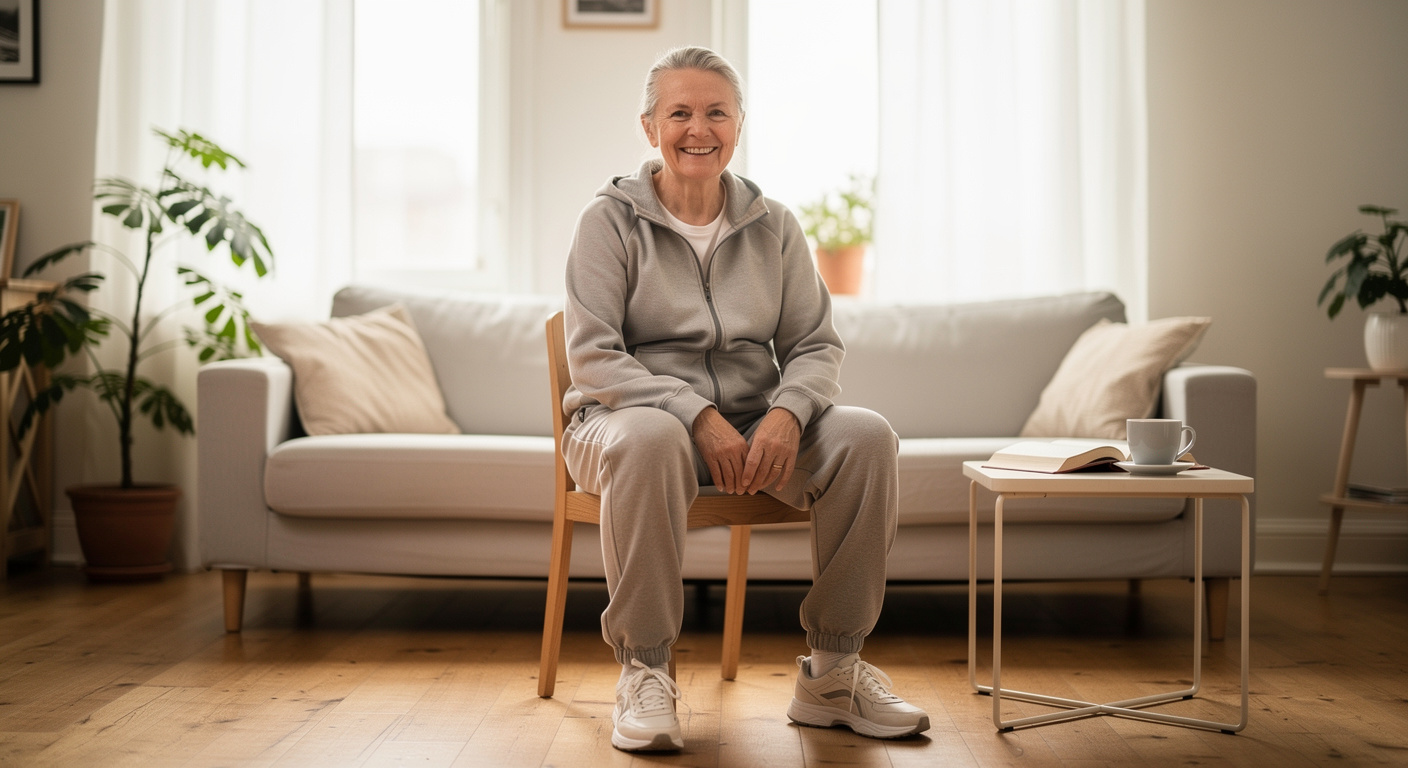 Garder la forme après 60 ans : 6 mouvements ciblés à faire sur une chaise