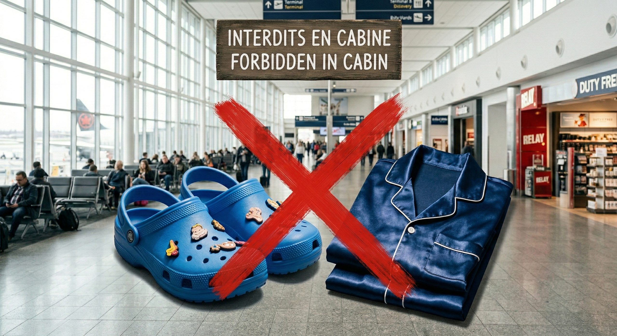 Un aéroport veut bannir pyjamas et Crocs : la fin du confort pour les voyageurs ?