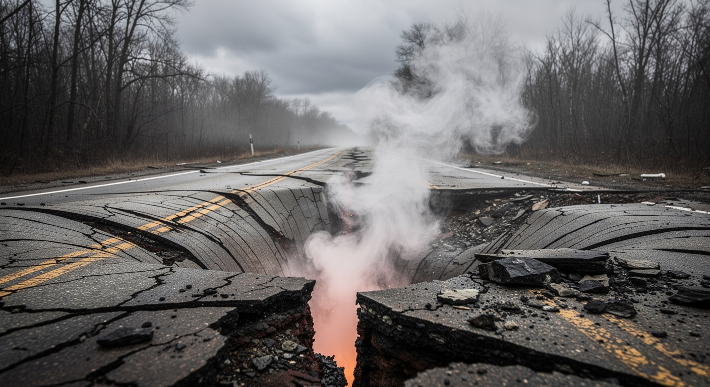 Une mine de charbon s’est embrasée en 1962 et brûle sous terre depuis lors