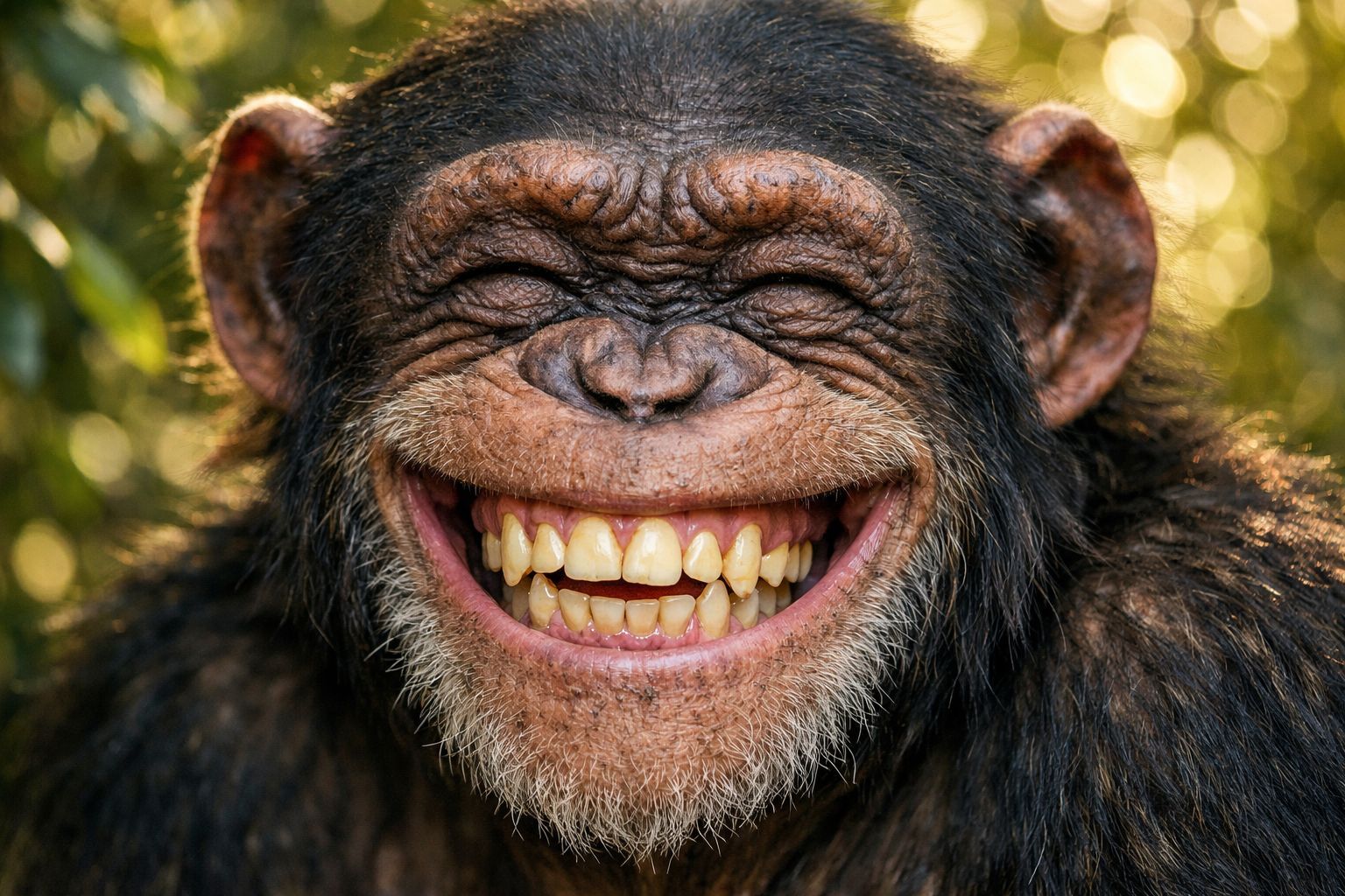 Les grands singes imitent les expressions faciales avec une précision remarquable, de manière très humaine
