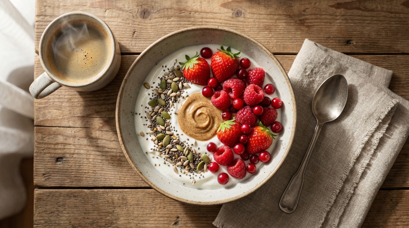 Glycémie après 40 ans : oubliez les flocons d’avoine, ce bowl idéal évite les pics de sucre au petit-déjeuner