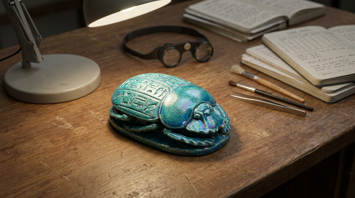 Des archéologues découvrent une amulette égyptienne sacrée dans une tombe espagnole antique