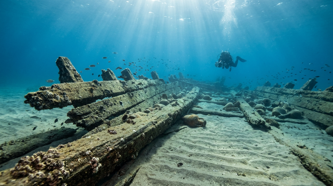 Des scientifiques étudient une épave romaine antique et découvrent une « porte » vieille de 2 200 ans vers le passé