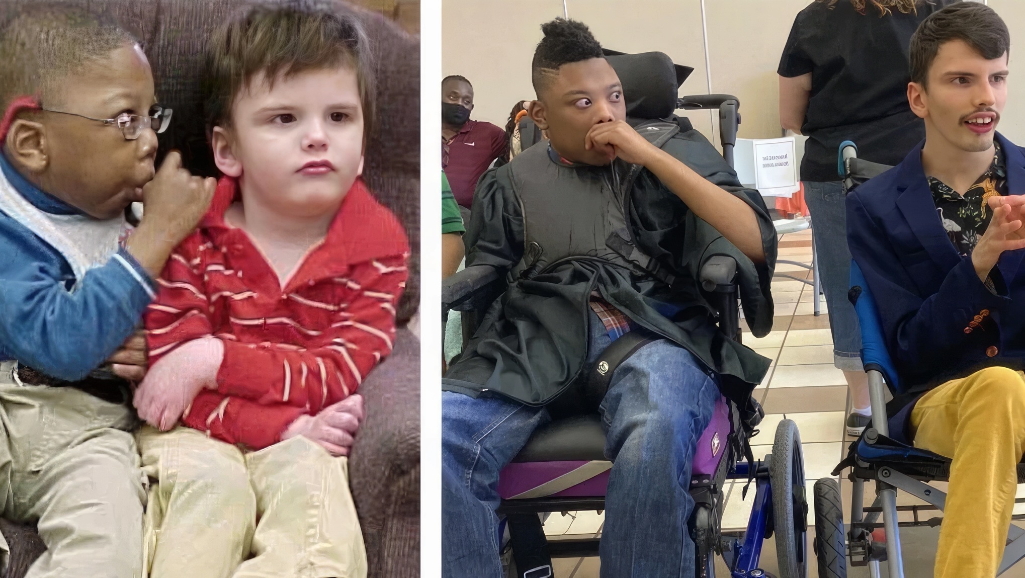 Malgré un handicap cérébral et 2% de chances de survie, 2 amis d’enfance décrochent leur diplôme de fin de lycée