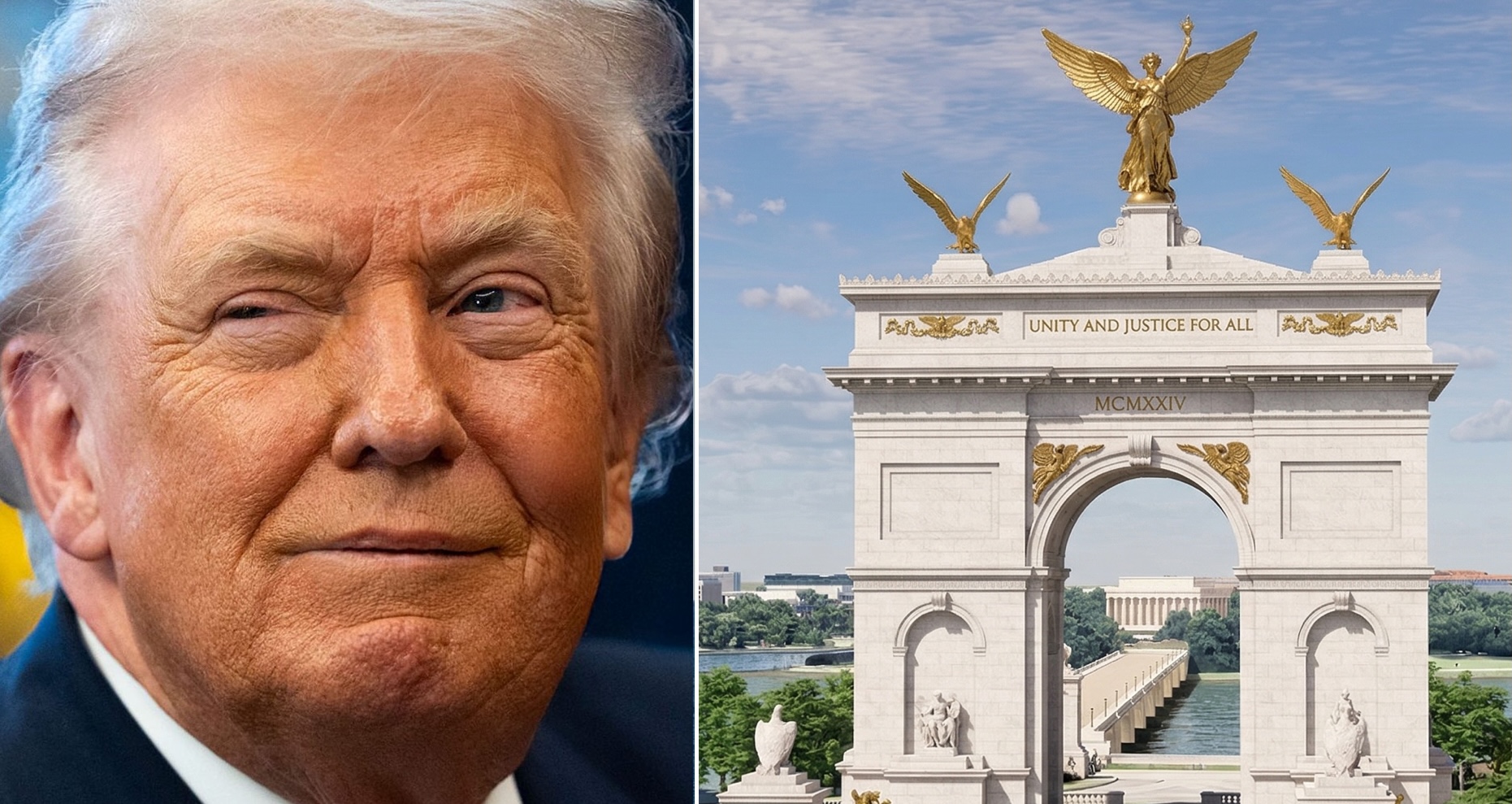 L’administration de Donald Trump dévoile un projet d’« Arc de Trump » de 76 mètres à Washington, D.C
