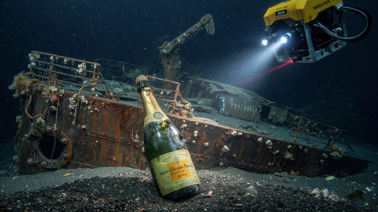 La raison pour laquelle les bouteilles de champagne du Titanic n’ont jamais implosé à 3 800 mètres de profondeur