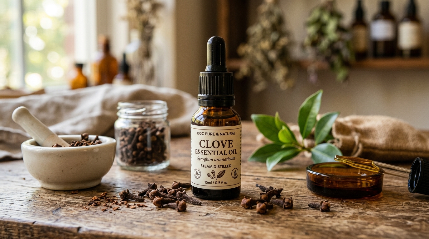 4. L'huile essentielle de clou de girofle
