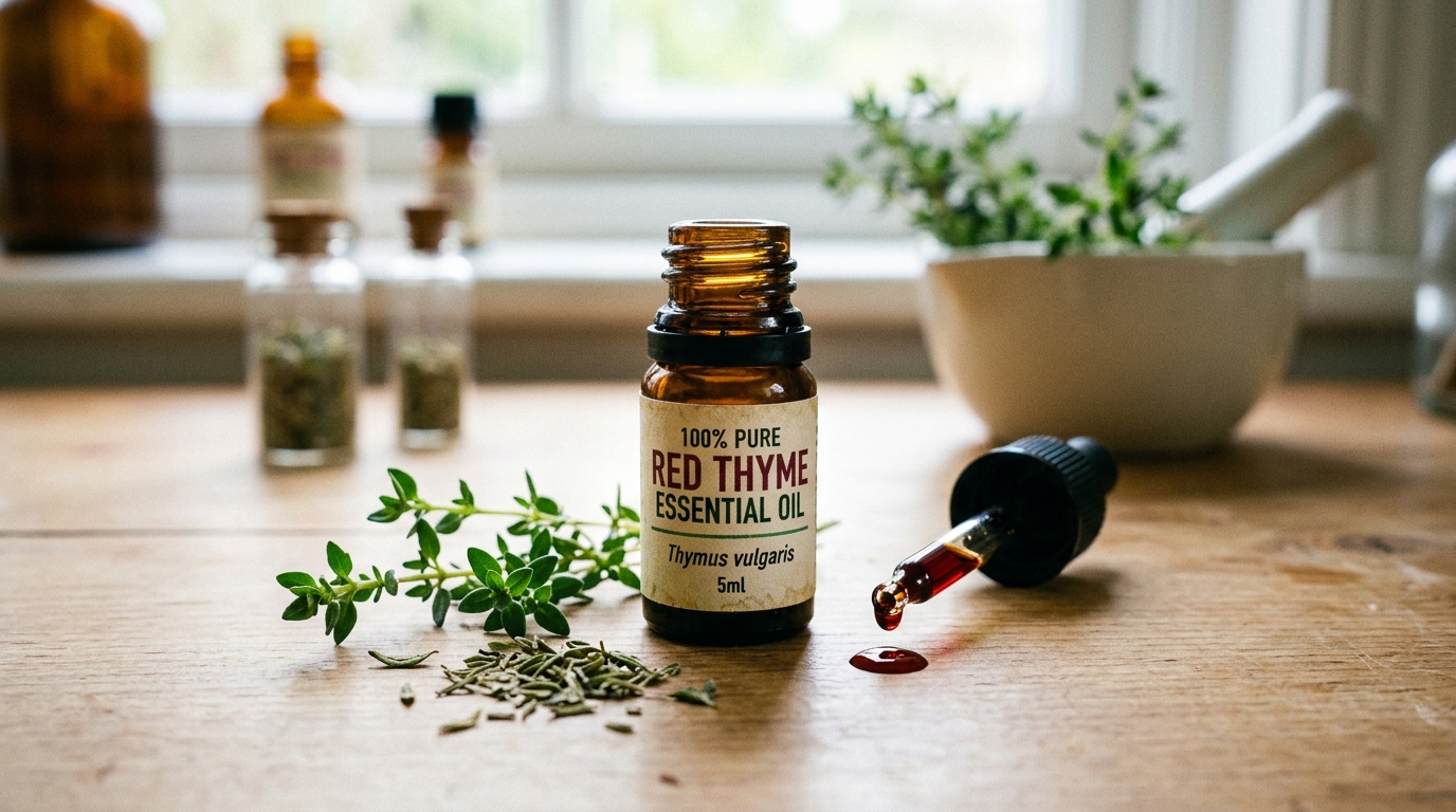 7. L'huile essentielle de thym rouge