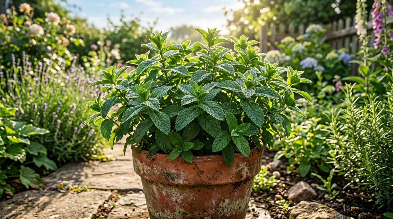 4. L'huile de menthe poivrée