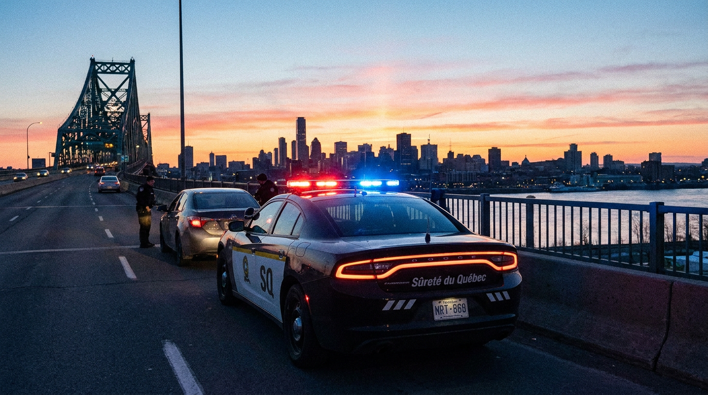 Jeune conductrice de 18 ans flashée à 156 km/h sur le pont Jacques-Cartier : un excès de vitesse spectaculaire