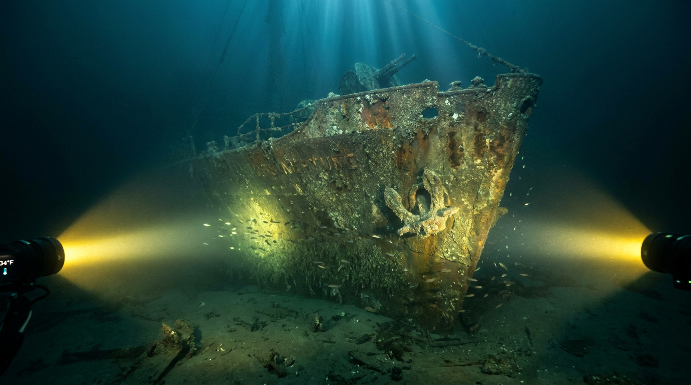 Des archéologues explorent des eaux inconnues et découvrent deux épaves de la Seconde Guerre mondiale
