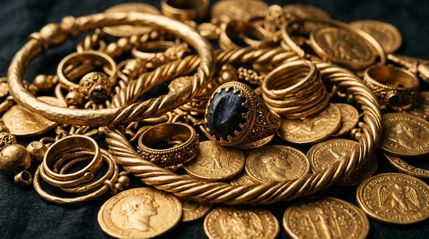 Un homme se promenait dans un champ et a découvert un immense trésor d’or viking