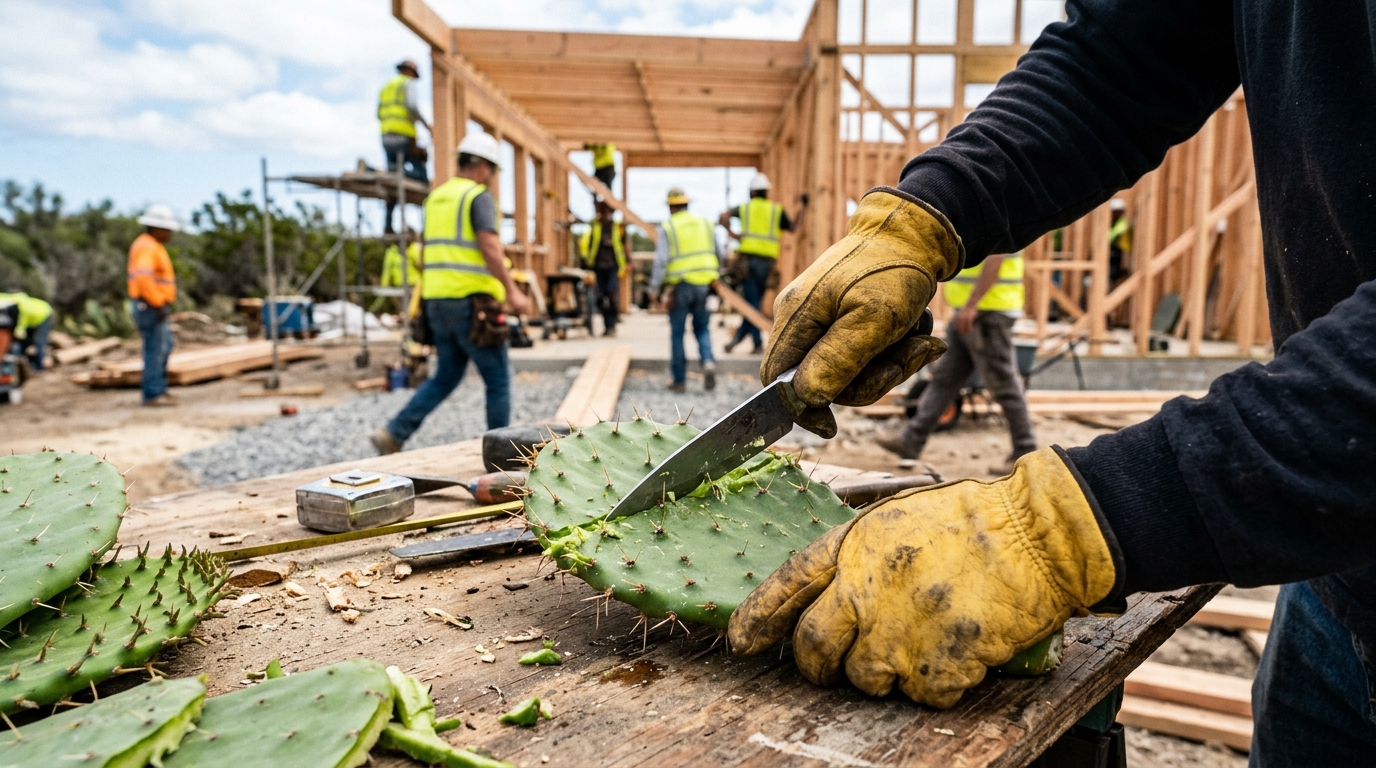 Les déchets de cactus pourraient devenir un matériau de construction à faible coût