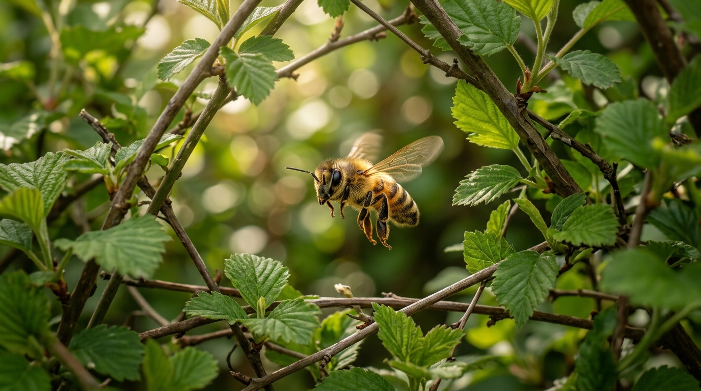 Des abeilles démontrent la loi de Weber en plein vol lors du choix de leur trajectoire