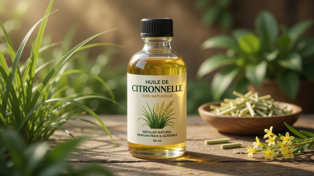 8. L'huile de citronnelle