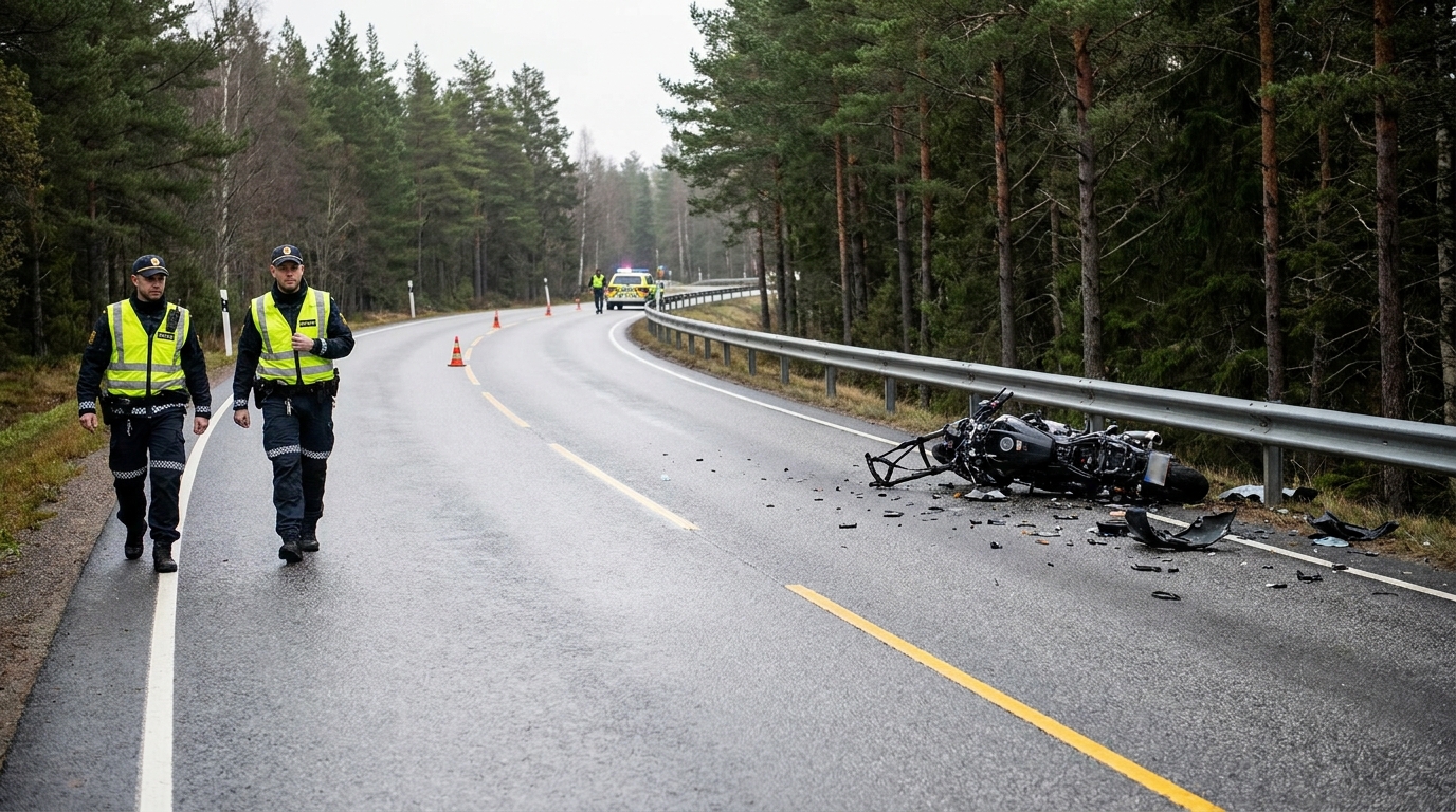 Grave accident de moto sur la route 159 à Saint-Tite : le conducteur dans un état critique